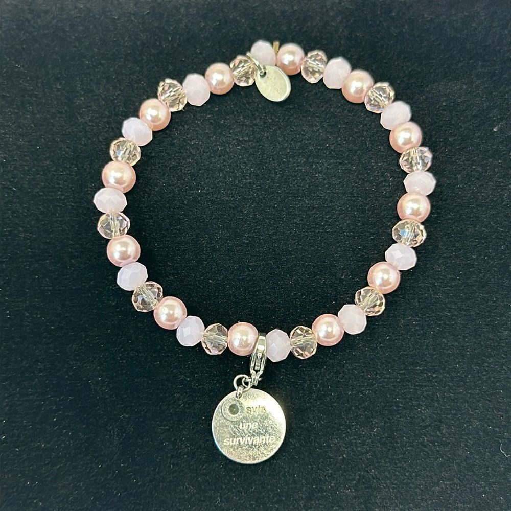 Tocara stainless steel bracelet breast cancer French